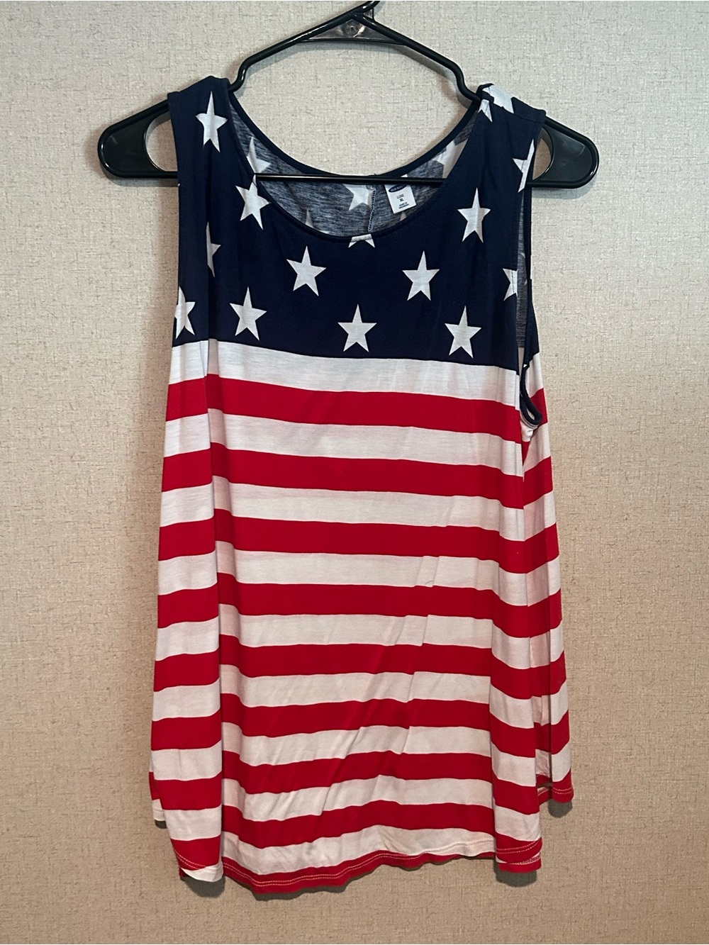 Old Navy XL Red White Blue Star Stripe Tank Top